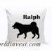 JDS Personalized Gifts Personalized Husky Siberian Classic Silhouette Throw Pillow JMSI2533